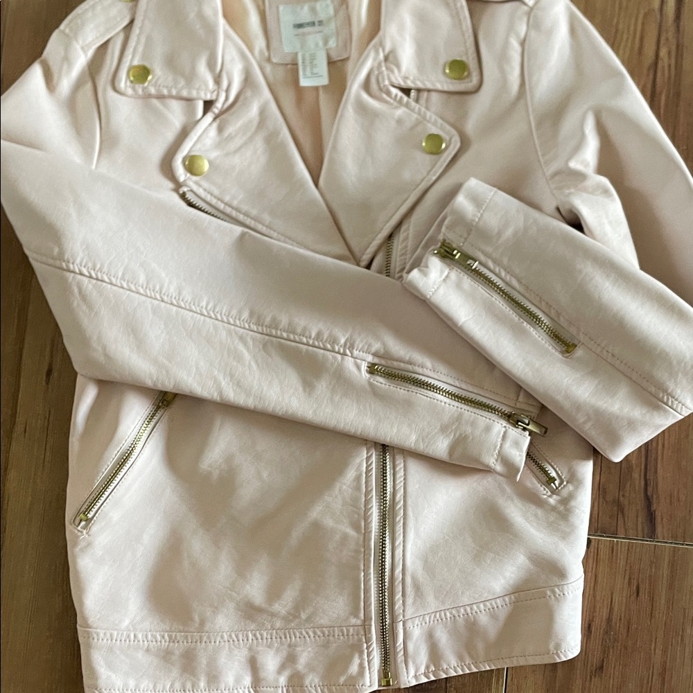 Forever 21 Light Pink Leather Jacket